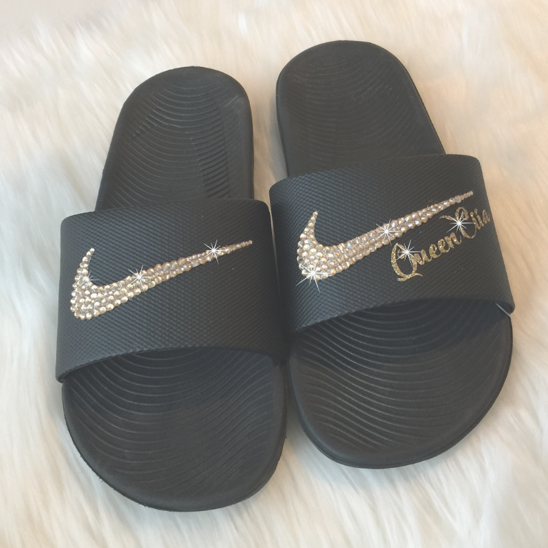 personalized nike slides
